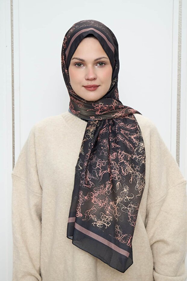 شال لينا بنمط اللبلاب - 1