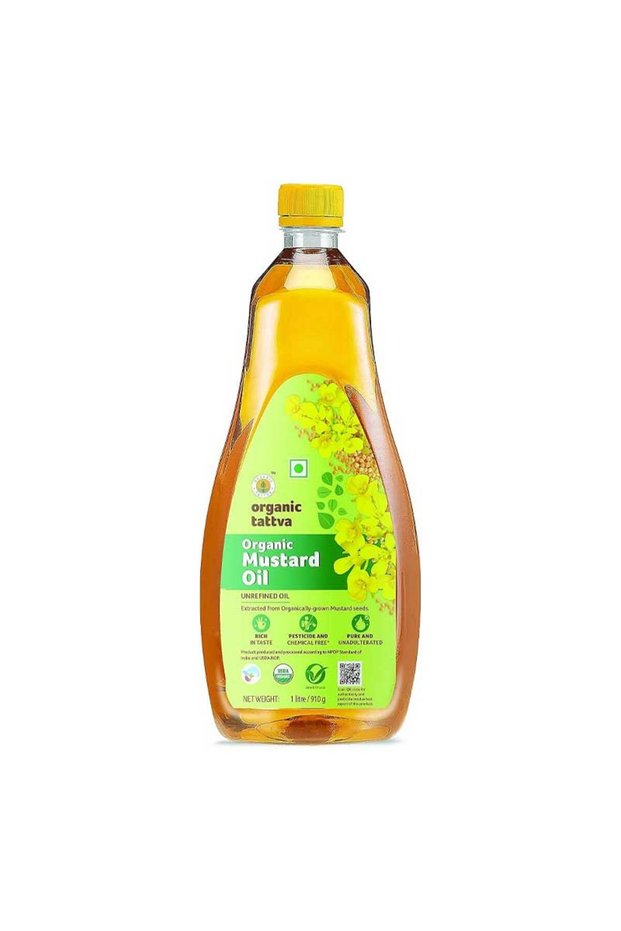 Organic Cold Pressed Pure Pungent Mustard Cooking Oil (1kg)