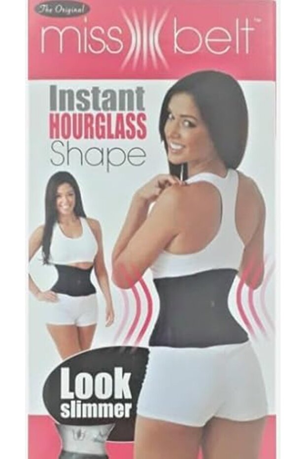 Miss Belt Instant Hourglass Shaper Look Slimmer (Nude, L/XL) - Black