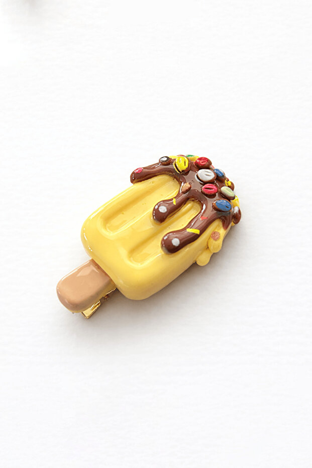 Yellow Color Ice Cream Figured Side Buckle