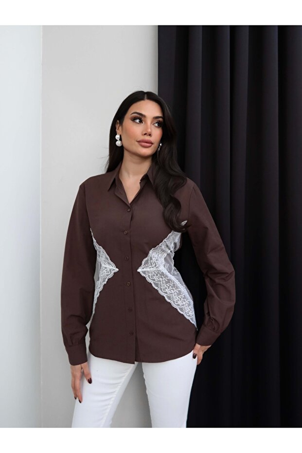 Back Tie Lace Detail Shirt