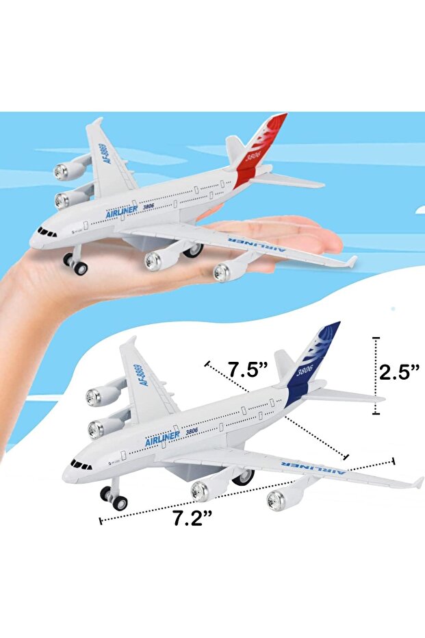 Pullback Metal Die-Cast Airline Asstd.