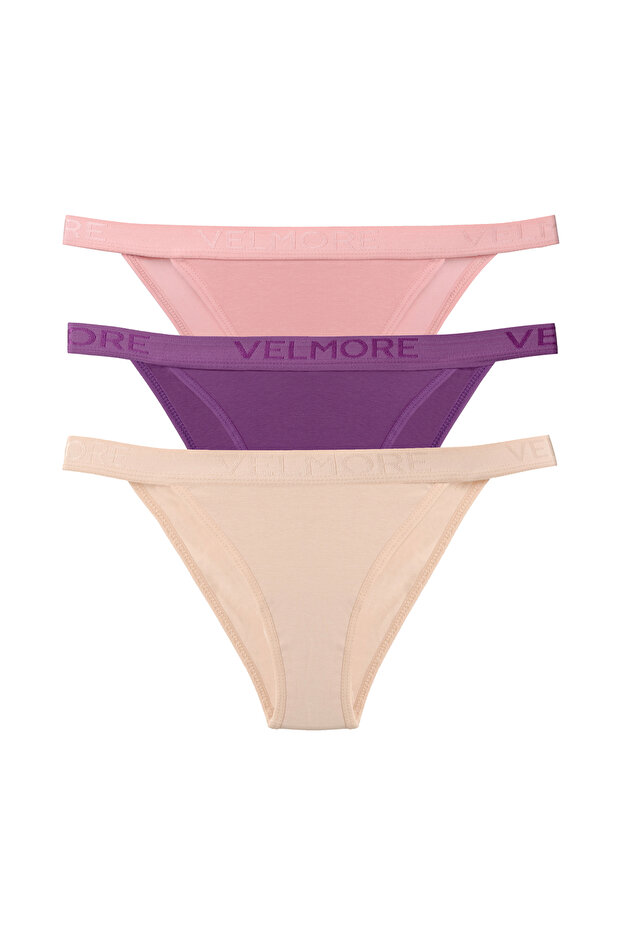 Women's 3-Piece Cotton Regular Waist Slip Panties