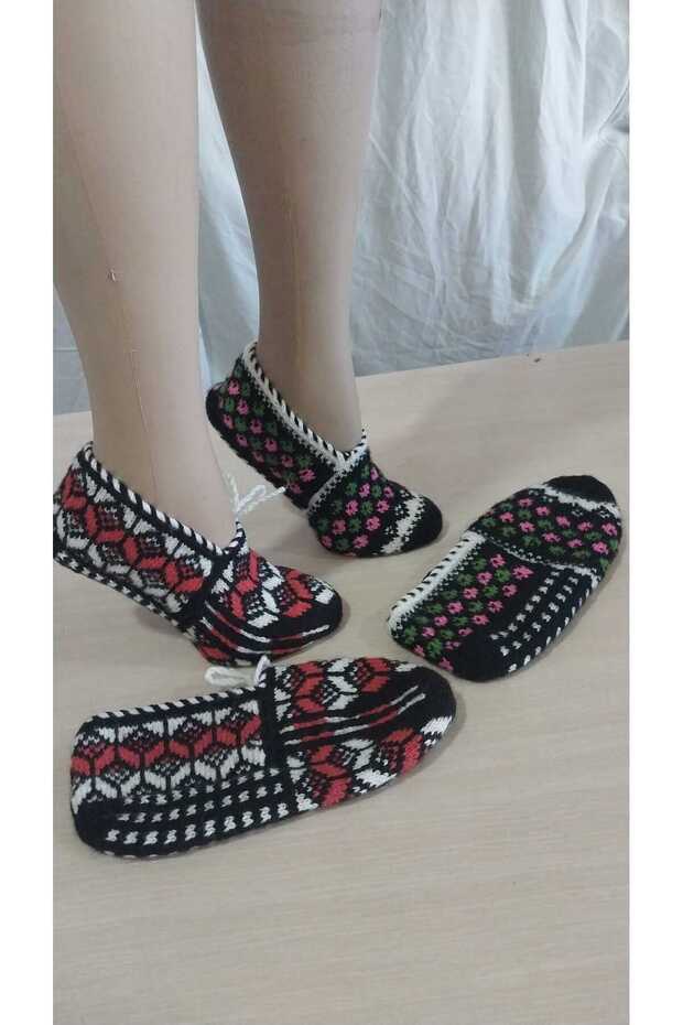 2 Pieces of Hand Knitted Five Needles/Handmade Booties/Dowry Booties/Knitting/Home Booties/Handmade