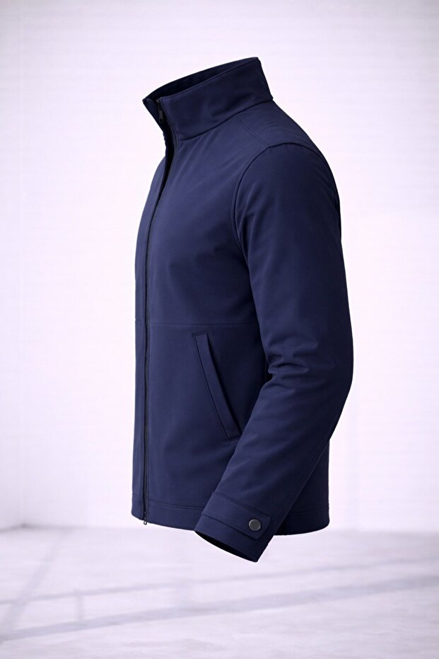 سترة مبطنة بقماش تقني خفيف الوزن ومقاوم للماء - 3