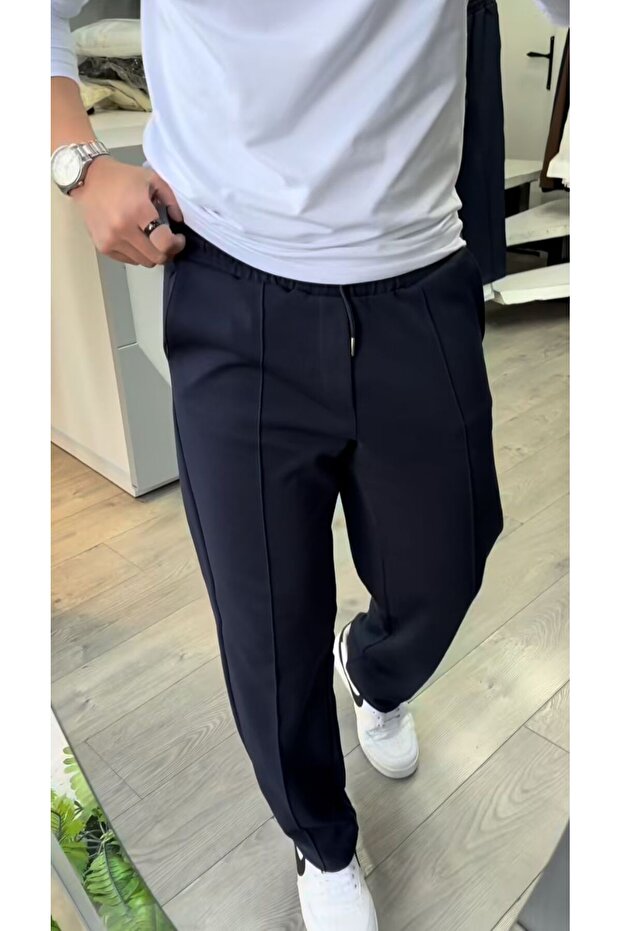Men's Premium Comfortable Fit Elastic Waist Smart Trousers – New Season Trend