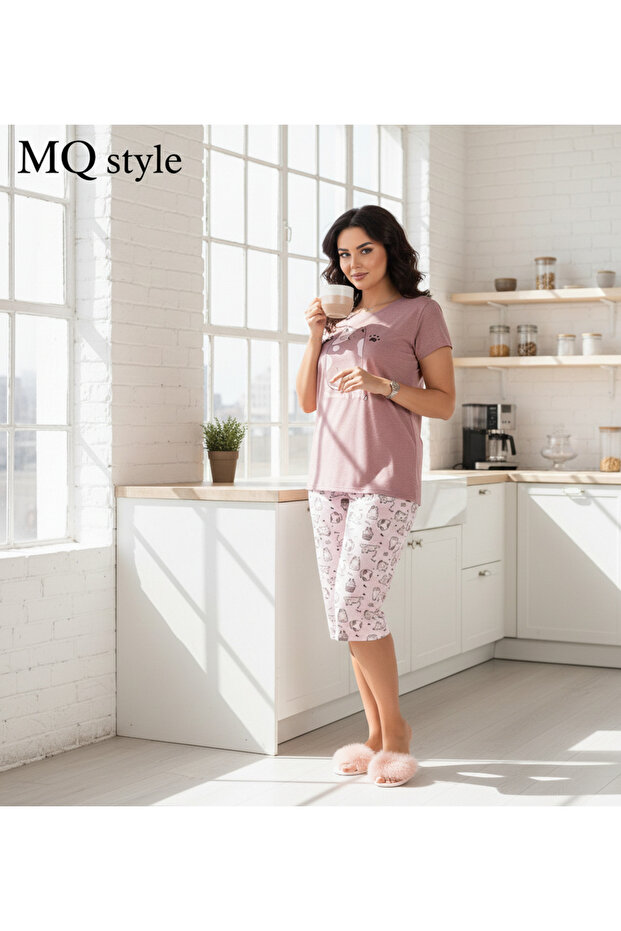 طقم البيجاما التركية (مجموعة )مقاسات كبيرة - 3