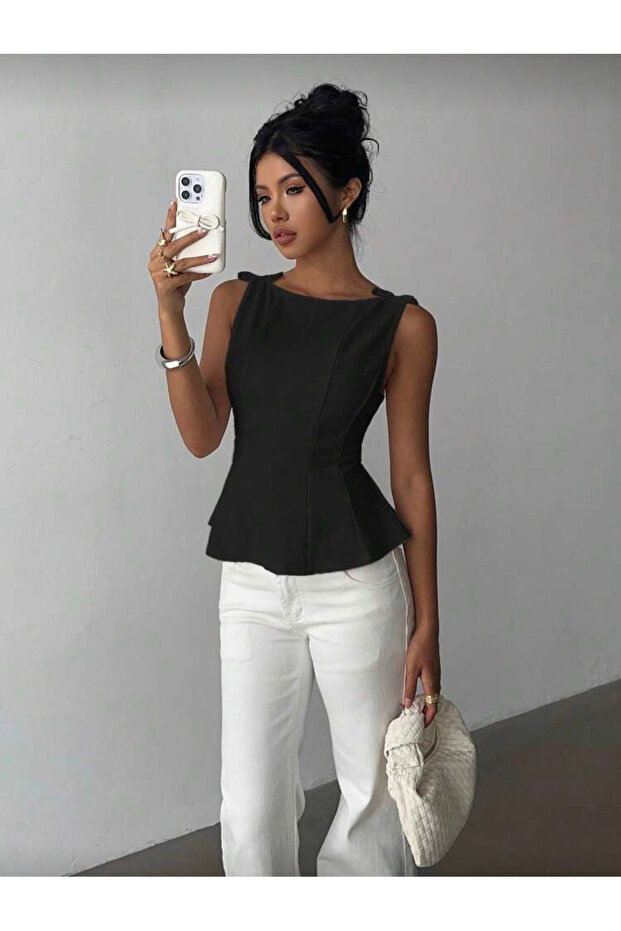 Alora Bow Detail Piecewise Bluz