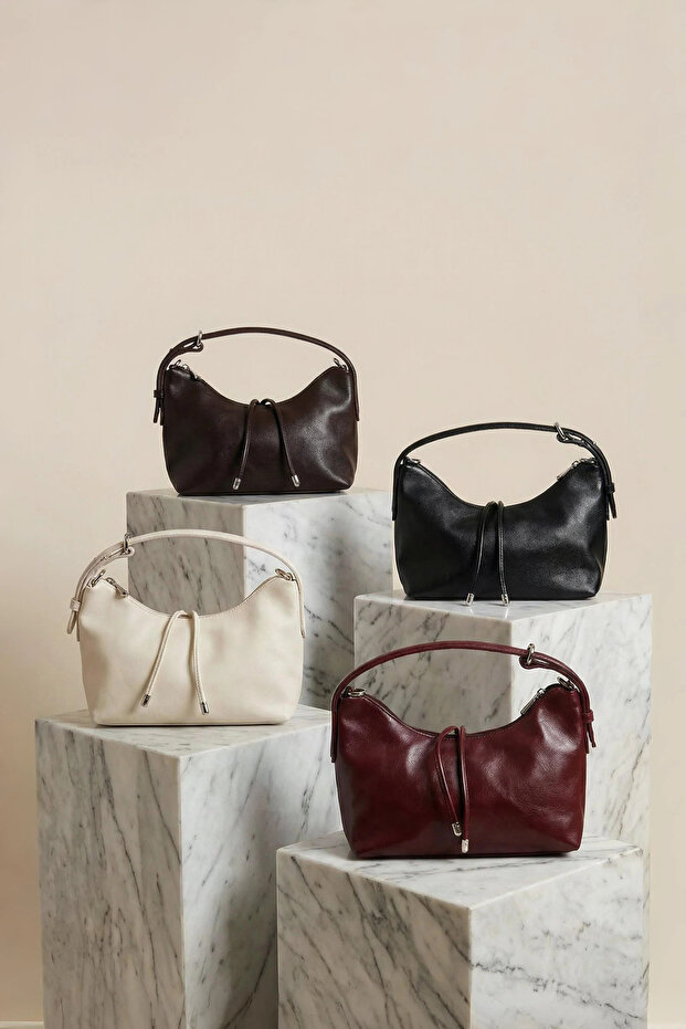 Ön İp Detaylı Basic Çanta - 2