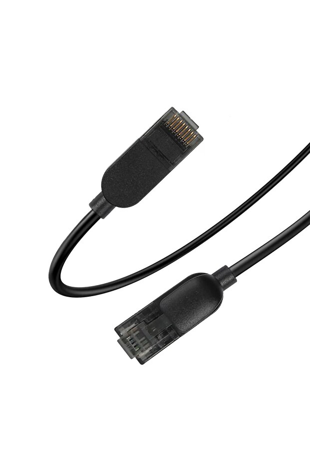 C6AU05 CAT6 UTP سلك توصيل لنقل البيانات بطول 5 أمتار باللون الرمادي بسرعة 10 جيجابت في الثانية