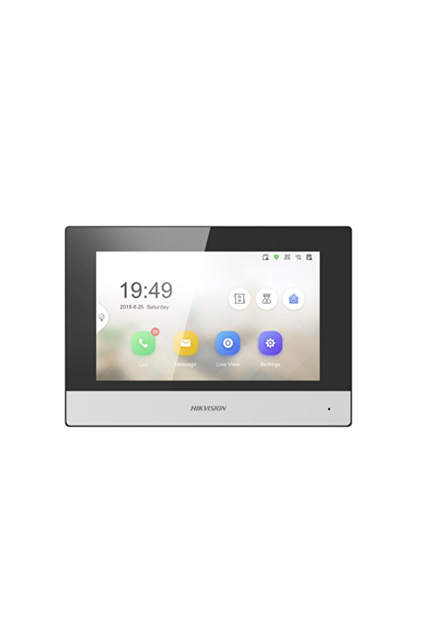 DS-KH6320-WTE1 وحدة داخلية للاتصال الداخلي عبر بروتوكول الإنترنت مقاس 7 بوصات