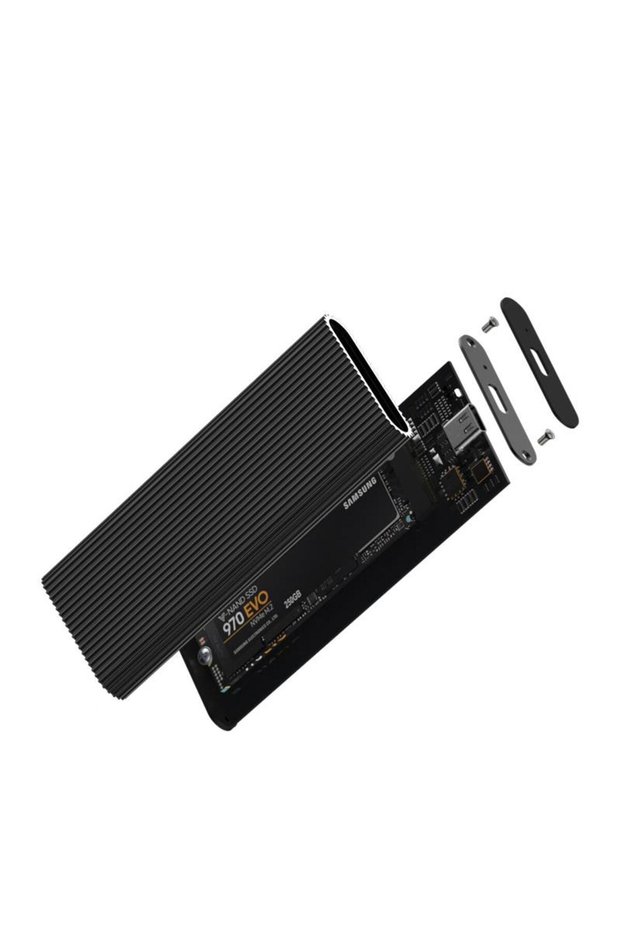 Codegen codmax cdg-ssd-10bc nvme m2 ssd aluminum type c usb external hdd case