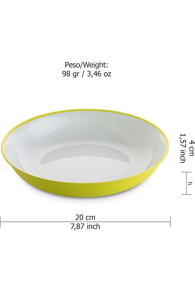 Sanaliving plastic tableware set - Lime - 4