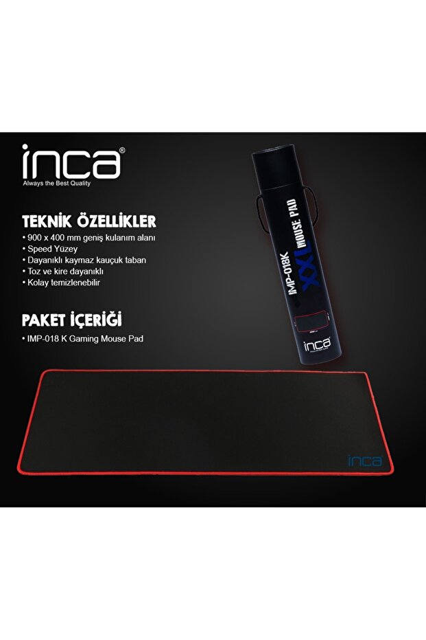 لوحة ماوس سوداء للألعاب IMP-018K GAMING XXL مقاس 900*400