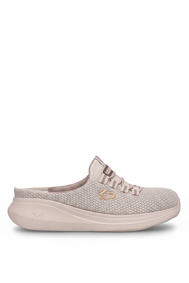 D5109 Krakers Sabo Women's Memory Foam Flat Sandals Beige