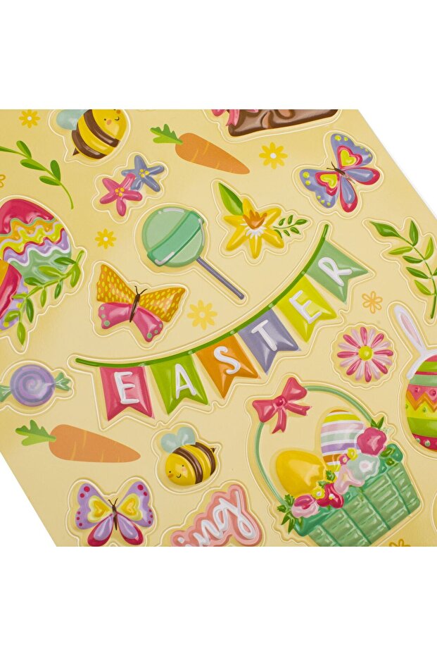 3D Easter Decorative Stickers with Patterned - 25pcs - 2