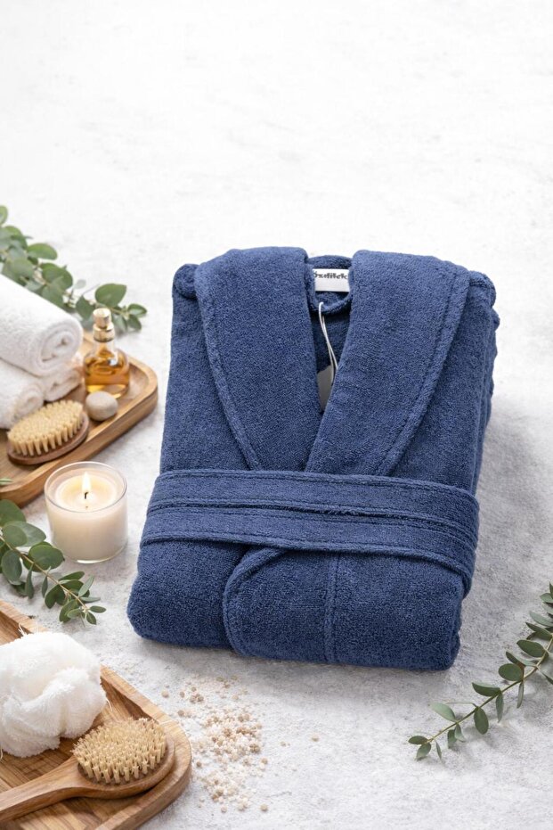 Океански бриз халат, син - 1