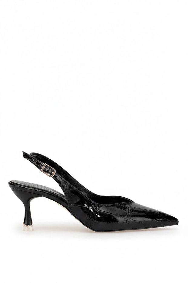 Elit Pm439 K3020 Women's Classic Heeled Shoes Black