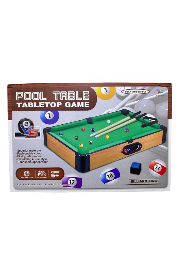 Tabletop Pool Table Game Set, 2 Players - 1