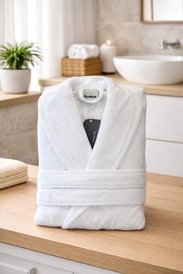 Crystal Bathrobe White - 1