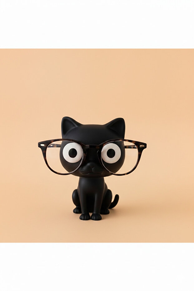 Cute Sitting Cat Glasses Stand Decorative Glasses Holder Desktop Glasses Stand Gift