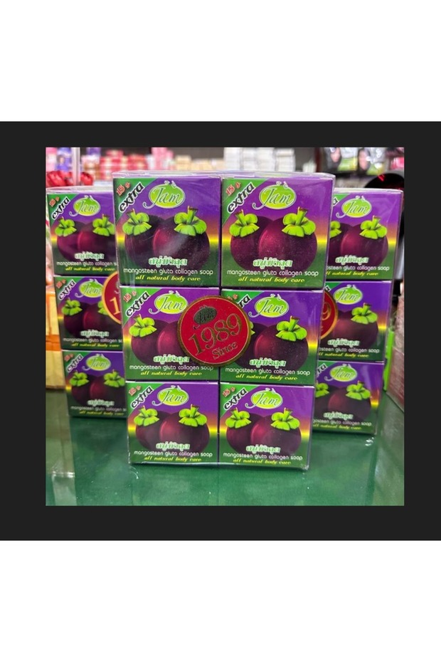 Mangosteen Gluta Collagen Soap, 12PCS COMBO PACK – Brightening & Rejuvenating Face and Body Bar