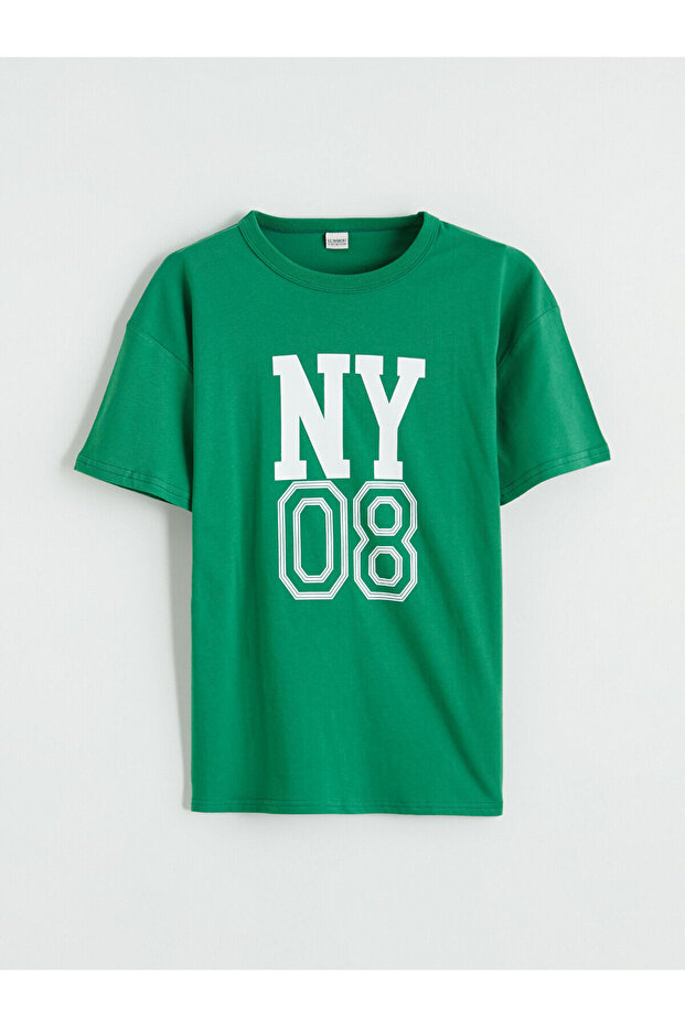 Crew Neck Boys Printed T-Shirt