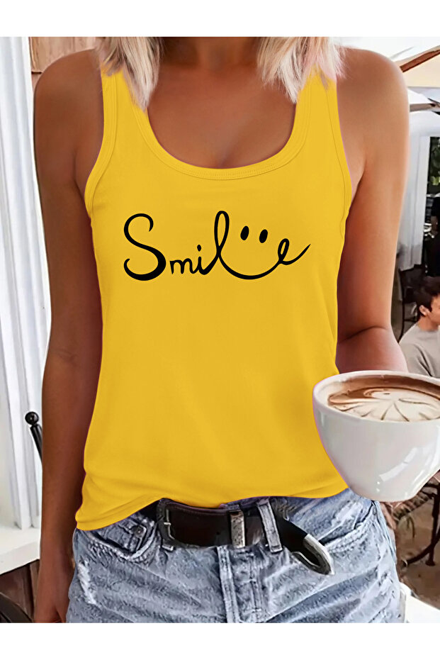 Women's Mix Printed Slim Fit Hollow Collar Swimmer Athlete T-Shirt