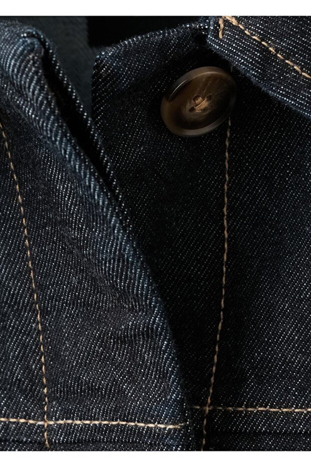 Cepli denim ceket - 6