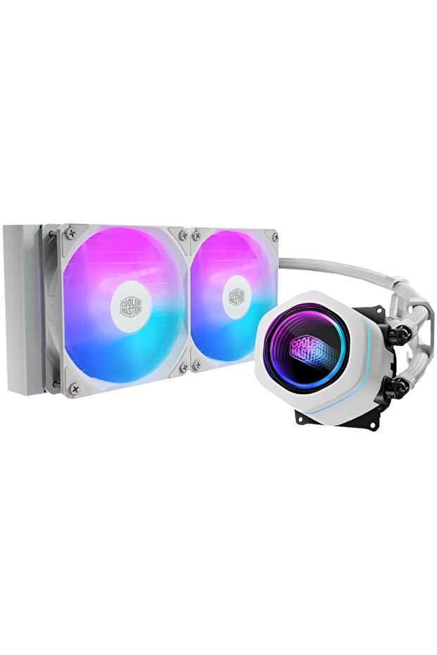 مبرد سائل للمعالج ماستر ليكويد كور نيكس 240 ARGB MLX-D24M-A18PA-RW مقاس 240 ملم باللون الأبيض