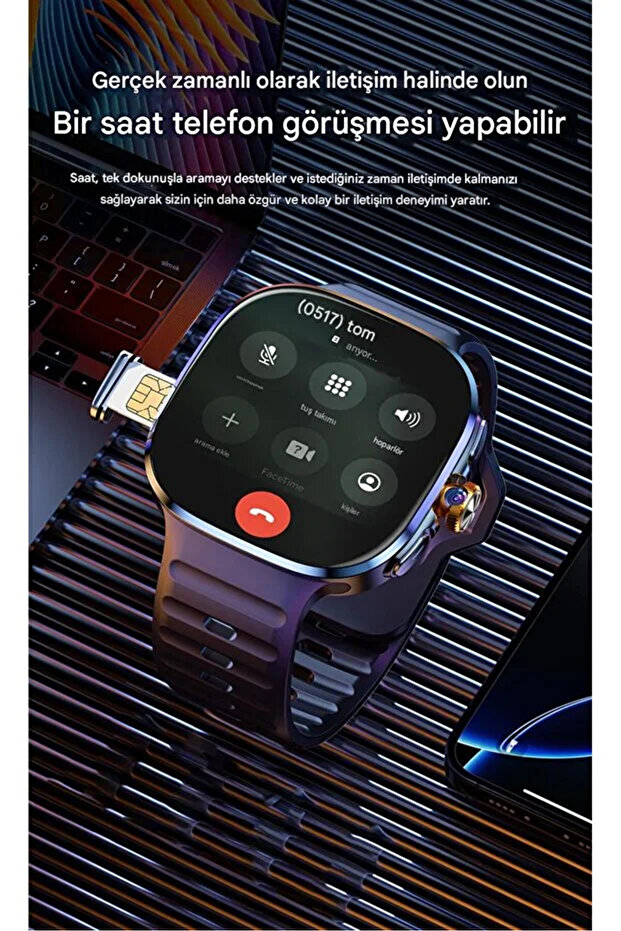 Android Akıllı Saat 5G SIM Bluetooth Arama 2.16" AMOLED GPS NFC Wi-Fi - 4