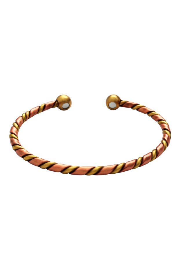 Aydesia Copper Brass Handmade Adjustable Twist Clamp Bracelet 15 Gr