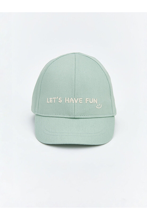 Esse Collection Green Text Embroidered Baby Boy Cap Hat