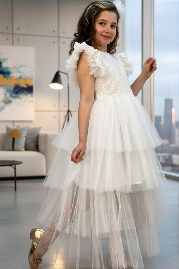 GIRL'S SEQUINED TUTU TRAINED DRESS