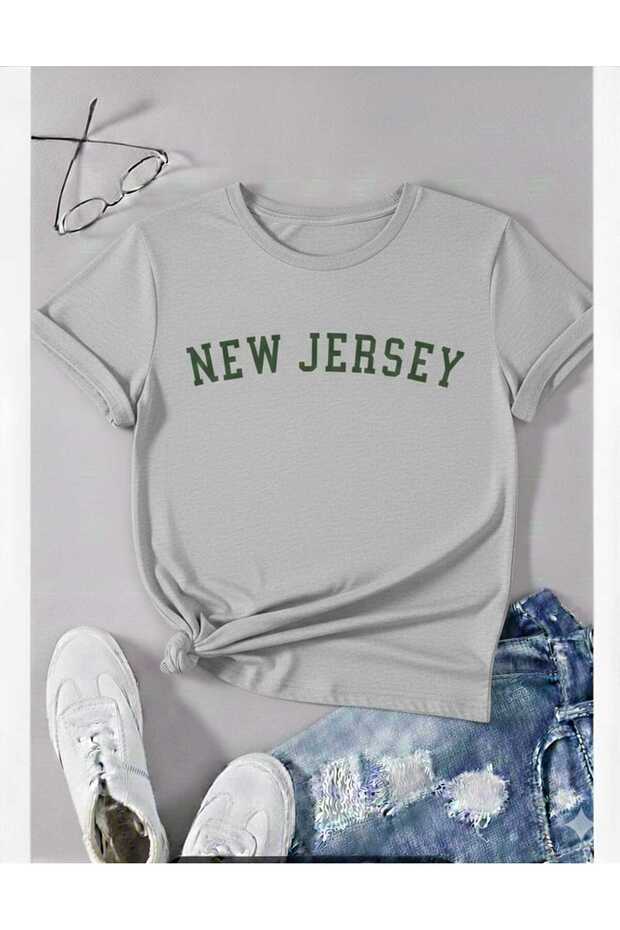 New Jersey Printed Gray Unisex T-Shirt