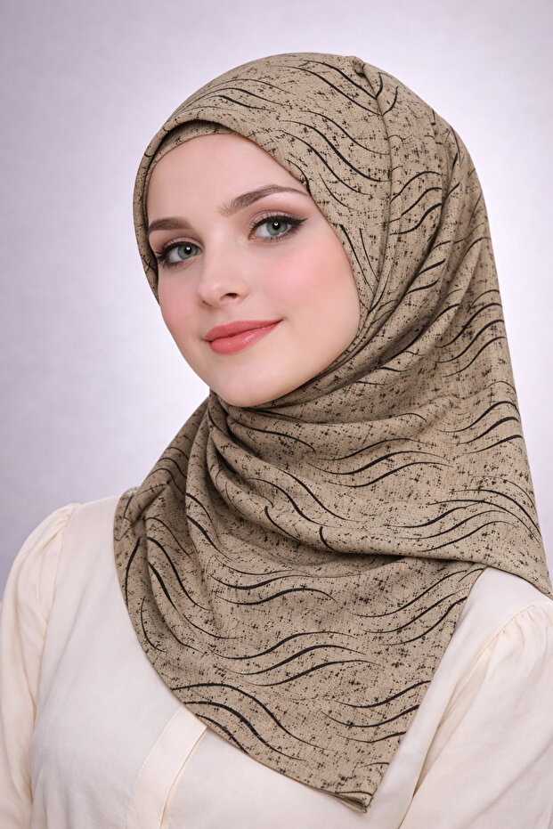 وشاح إنبا ميو جاز (جاز) منقوش 100x100 سم