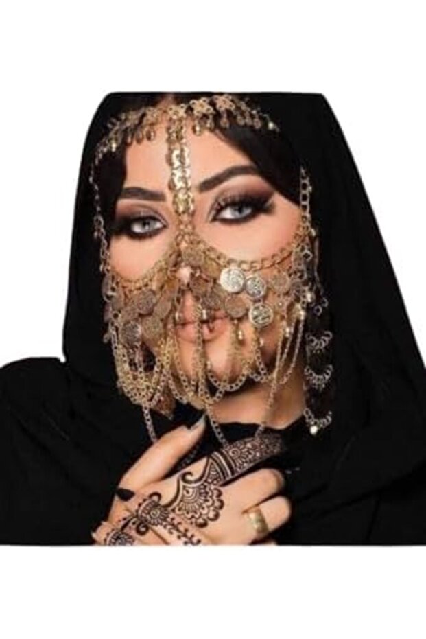 غطاء وجه نسائي للارتداء في الأزياء التنكرية