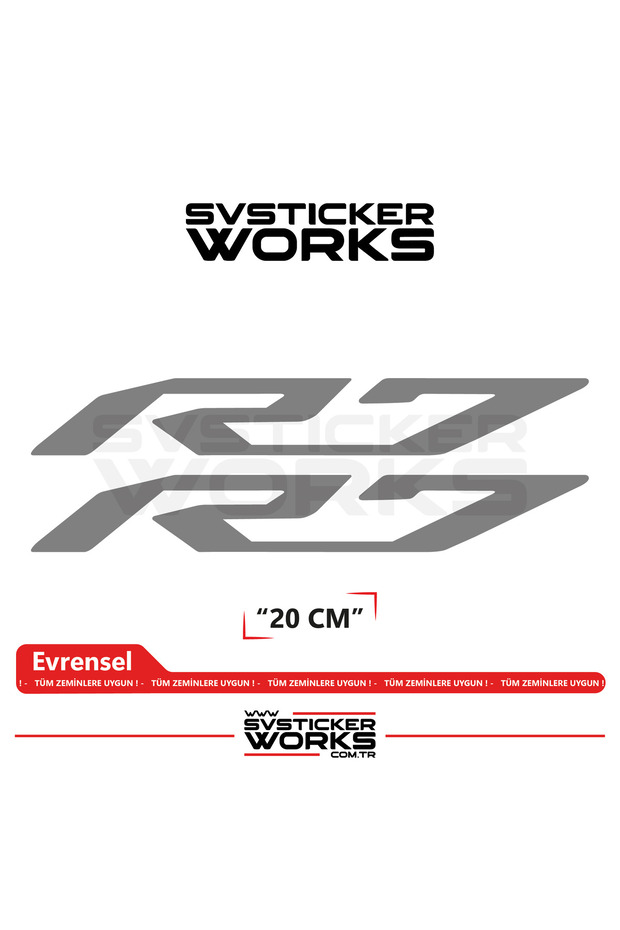 Yamaha R7 Compatible Text Sticker – High Quality Custom Cut Foil (Set of 2)