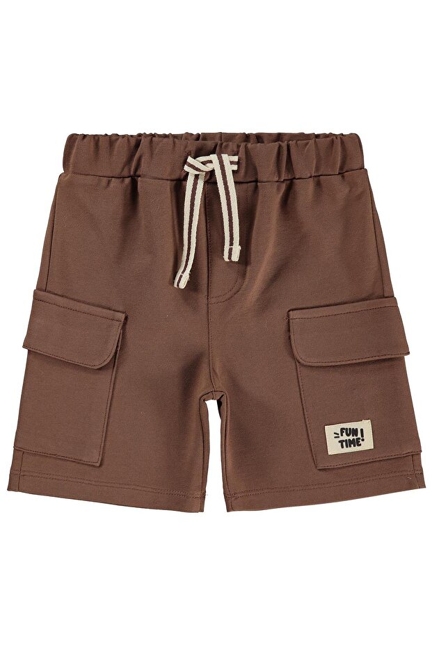 Cargo Pocket 6-18 Months Capri - Brown 12-18 Months