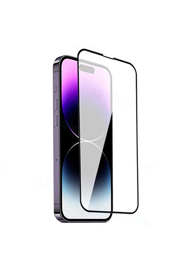 واقي شاشة زجاجي مضاد للكهرباء الساكنة IP 15 Plus يغطي الشاشة بالكامل - 1