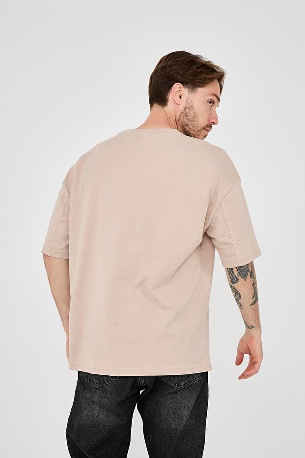 Basic Stone Oversize T-Shirt - 2
