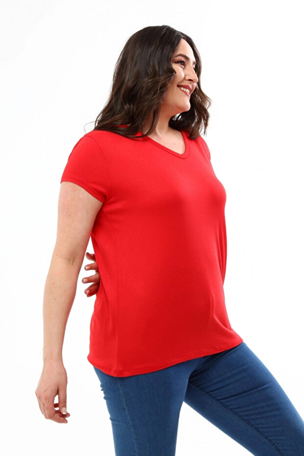 Basic V-Neck Blouse - 4