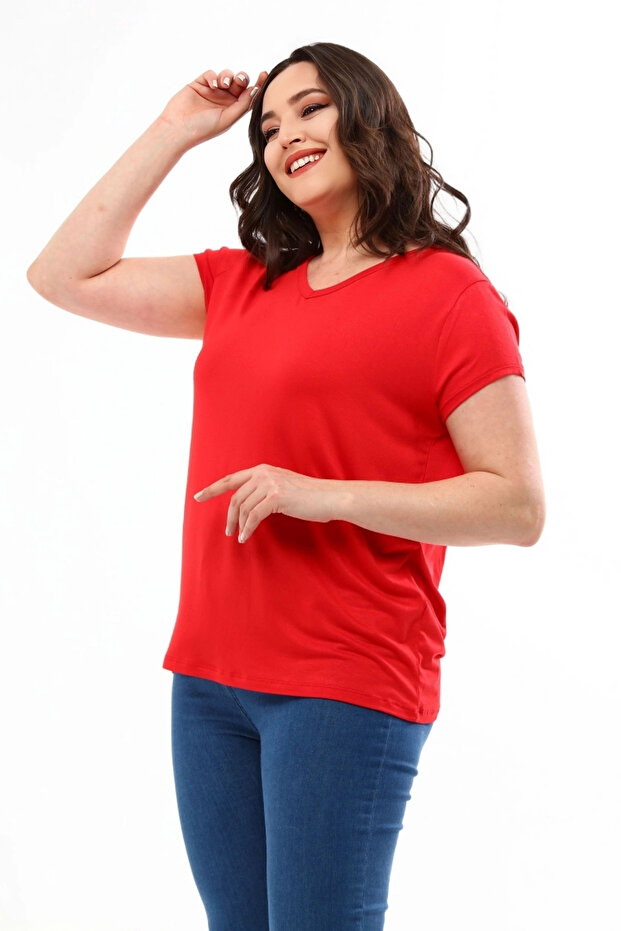 Basic V-Neck Blouse - 3