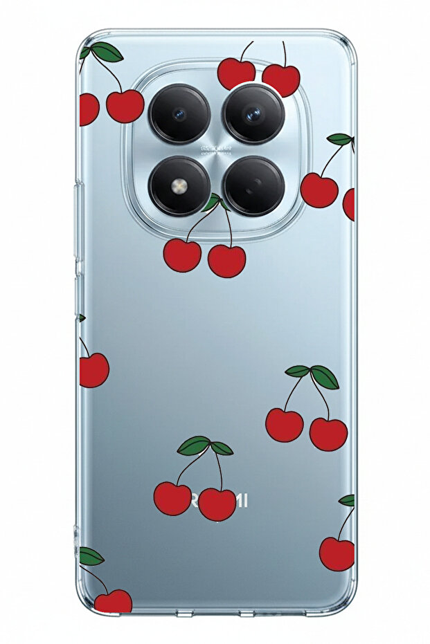 Redmi Note 15 Pro Plus Compatible Cherry Design Printed Silicone Case - 1