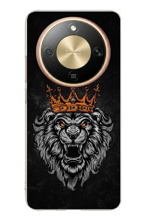 حافظة سيليكون مطبوعة بطبعة روح الذئب متوافقة مع هاتف Honor Magic 8 Lite