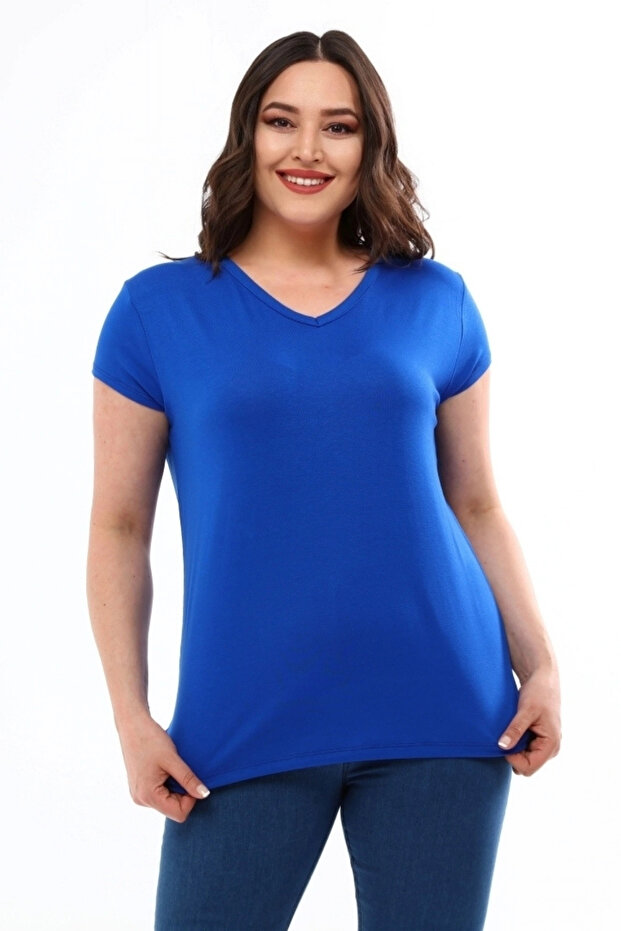 Basic V-Neck Blouse - 4