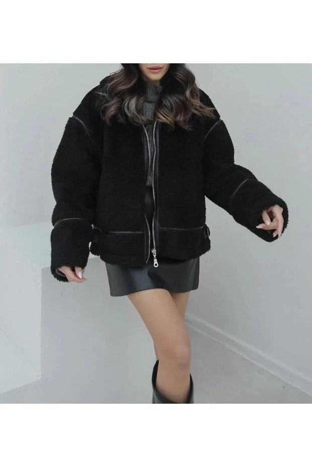 Faux Fur Women's Plush Coat 783