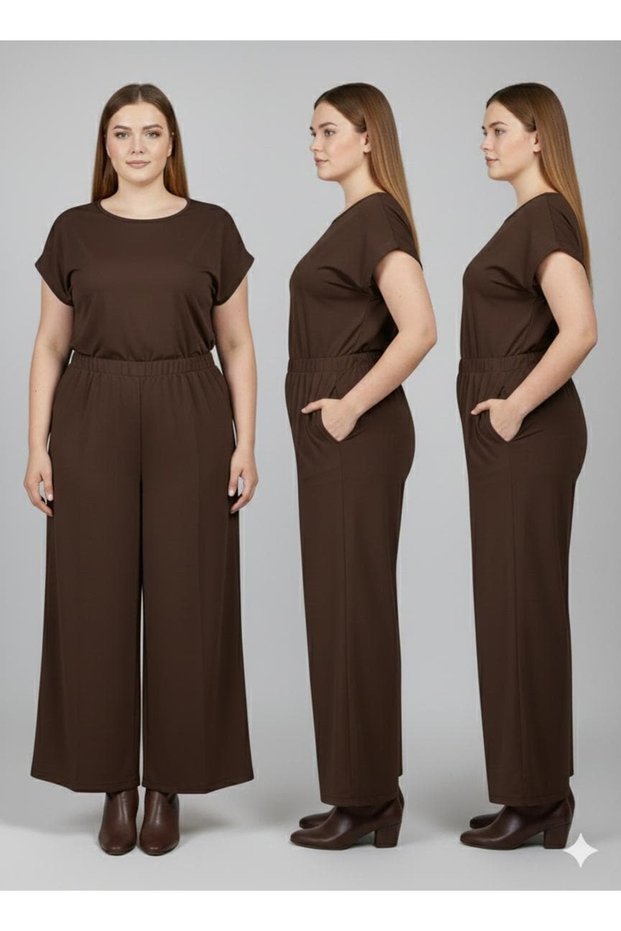 Women's Elastic Waist Large Size Pants