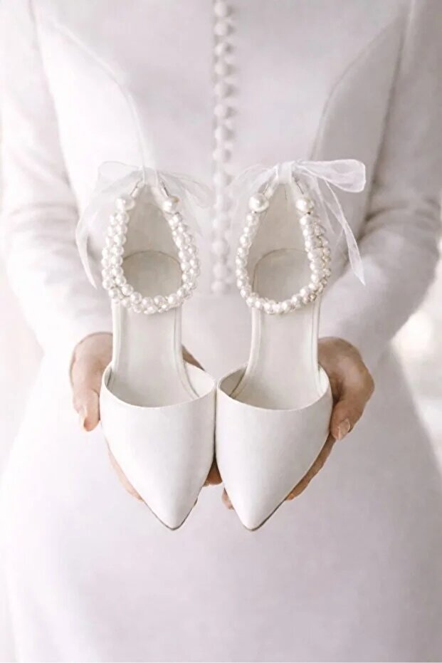 Evening Dress Shoes with Bow on the Front