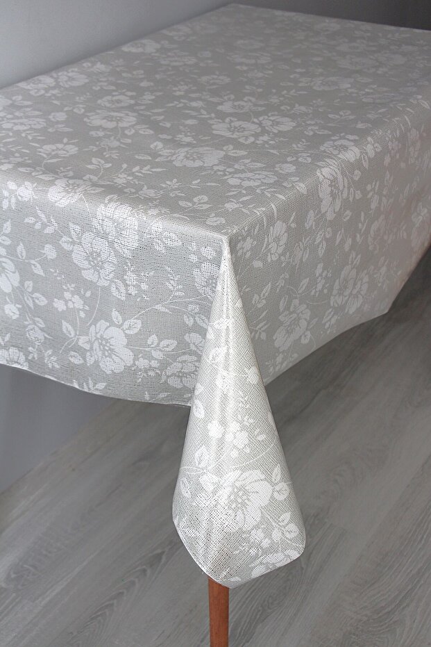 Pvc Transparent Coating Floor Anti-Slip Wipeable Oilcloth Tablecloth Mlssa-Flowerleaf